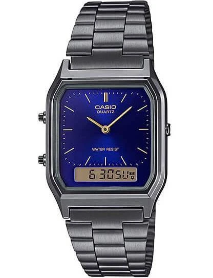 שעון יד משולב AQ-230GG-2A CASIO קסיו מושחר