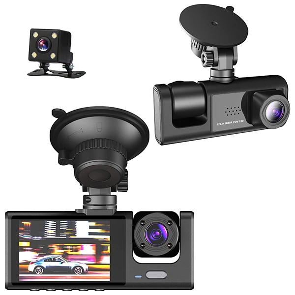 מצלמת דרך לרכב Full HD 1080P עם WiFi ומצלמה קדמית ואחורית 5437