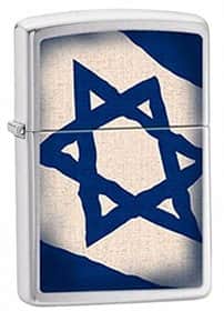 מצת זיפו Zippo 329659 דגל ישראל אלכסון
