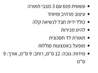 מפרט טכני