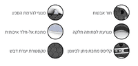 סכין HONEY BADGER HB1019 יבואן הרשמי בישראל להב ישר בינוני(M)