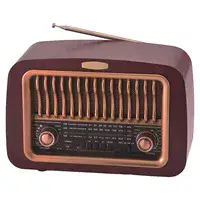 רדיו רטרו Bluetooth גדול צבע מהגוני 5172