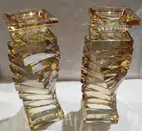 זוג פמוטי קריסטל מהודרים 19.5 סמ 40733