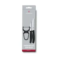 סט זוג סכיני ירקות וקולפן Rapid שחור 6.7113.35 VICTORINOX