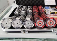 מזוודה ערכת פוקר מקצועית 500 צ'יפים 5098  Poker Pro