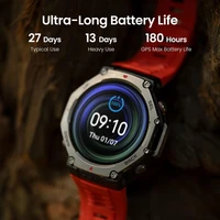 שעון חכם AMAZFIT דגם TREX 3 צבע אפור בהיר
