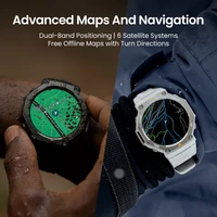 שעון חכם AMAZFIT דגם TREX 3 צבע אפור בהיר