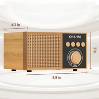 רמקול רטרו WIRELES SPEAKER WOODEN XMU150