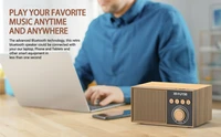 רמקול רטרו WIRELES SPEAKER WOODEN XMU150