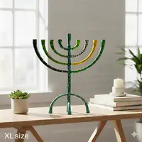 חנוכיה מעוצבת בצבע אמייל בעבודת יד 9244 דגם The Classic Premium.