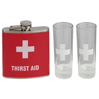 מארז מתנה פלסק ושתי צ'ייסרים 51462S First Aid