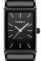 שעון יד אנלוגי קרמיקה לאישה PRINCE VERONA BLACK