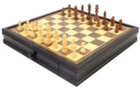 משחק שחמט מהודר 48X51ס"מ שתי מגירות 5410