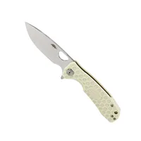 סכין Honey Badger לבI ישר בינוני עם ידית בצבע ירוק HB1018 HONEY BADGER