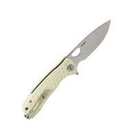 סכין Honey Badger לבI ישר בינוני עם ידית בצבע ירוק HB1018 HONEY BADGER