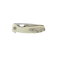 סכין Honey Badger לבI ישר בינוני עם ידית בצבע ירוק HB1018 HONEY BADGER