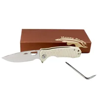 סכין Honey Badger לבI ישר בינוני עם ידית בצבע ירוק HB1018 HONEY BADGER