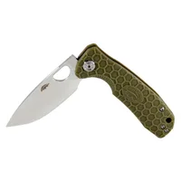 סכין Honey Badger להב ישר בינוני עם ידית בצבע ירוק HB1013 HONEY BADGER