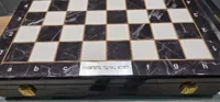 משחק שחמט יוקרתי עץ גימור פיאנו 40X40 ס"מ 5407