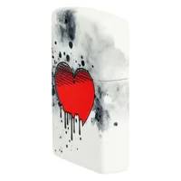 מצת זיפו לב מדמם זוהר בחשיכה 346258 ZIPPO