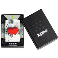מצת זיפו לב מדמם זוהר בחשיכה 346258 ZIPPO