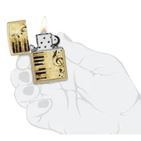 מצת זיפו פסנתר ותווים 346712 ZIPPO