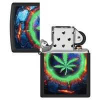 מצת זיפו עלה ירוק לאבה Lava Leaf ZIPPO 347216