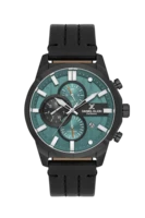 שעון יד אנלוגי Daniel Klein Exclusive DK.1.14414-6 – לוח ירוק ורצועת עור שחורה