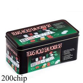 ערכת פוקר ילדים 200 צ'יפים באריזת מתנה Poker 976