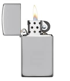 Zippo-slim-high-polish-chrome-lighter