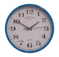 שעון קיר 11023 אדום מנגנון שקט 23 ס"מ