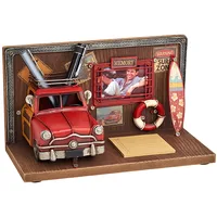 מעמד שולחני רטרו משולב עם כוס לעטים נייר ממו ומסגרת לתמונה 52491