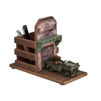 מעמד שולחני רטרו משולב עם כוס לעטים ומסגרת לתמונה 52513