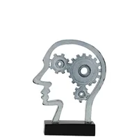 פסל אומנותי 5361 גלגלי המוח גובה 20.5 סמ מבית פסלי היוקרה GRACIA GALLERY