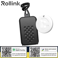 תג מזוודה עם תג איתור חכם שתואם גם ל-iOS וגם ל-Android (מוסמך Apple ו-Google) מבית המותג Rollink 1807 ROLLTAG