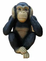 פסל קוף ענק 29ס"מ לא שומע 93461