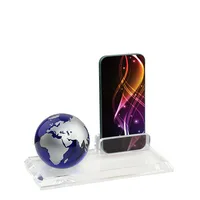 מעמד זכוכית לטלפון נייד עם גלובוס כחול דגם 5340