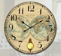 שעון קיר מזכוכית גלובוסים 3327 38ס"מ מנהטן