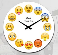 שעון קיר מזכוכית 3426 אמוגי 34 ס"מ מנהטן