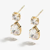 עגילי Dewdrop ציפוי זהב DANON EI60796G1R