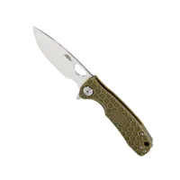 סכין Honey Badger להב ישר בינוני עם ידית בצבע ירוק HB1013 HONEY BADGER