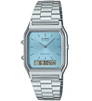 שעון יד משולב AQ-230A-2A1M CASIO קסיו לוח תכלת
