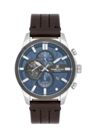 שעון יד אנלוגי Daniel Klein Exclusive DK.1.14414-5 לוח כחול ורצועת עור